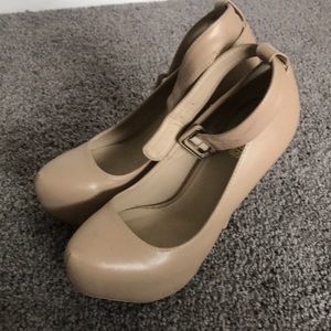 Charlotte Russe Nude Platform Pumps